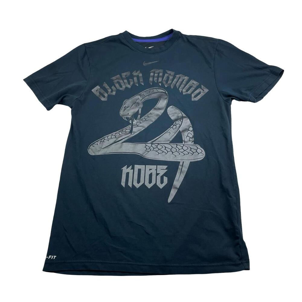 X Kobe Bryant 24 Black Mamba Mens Snake T-Shirt Black 426957